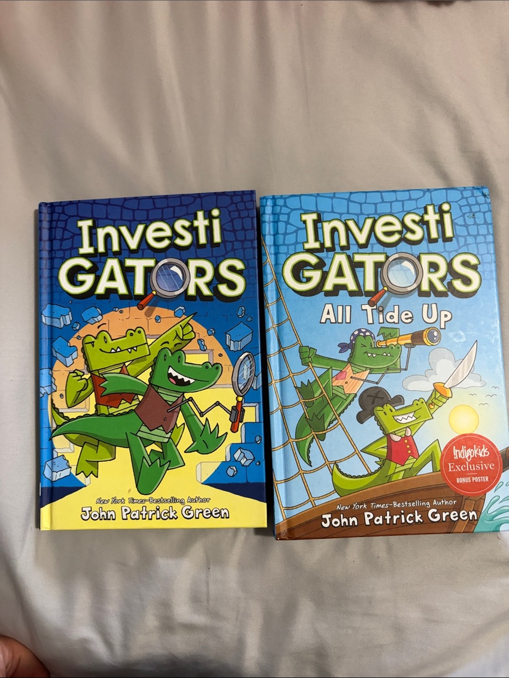 InvestiGators Kids Book Set - Blue and Green Covers by